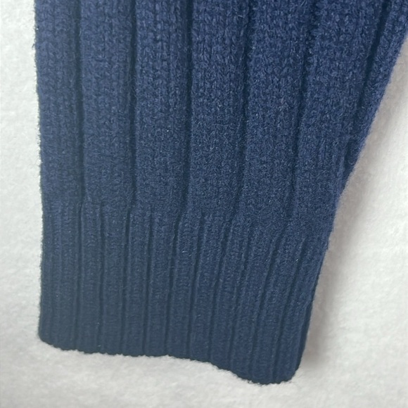 Roots Vintage Men’s Wool Blend Cardigan Sweater Navy Sz XXL* Brown Buttons - Picture 8 of 14